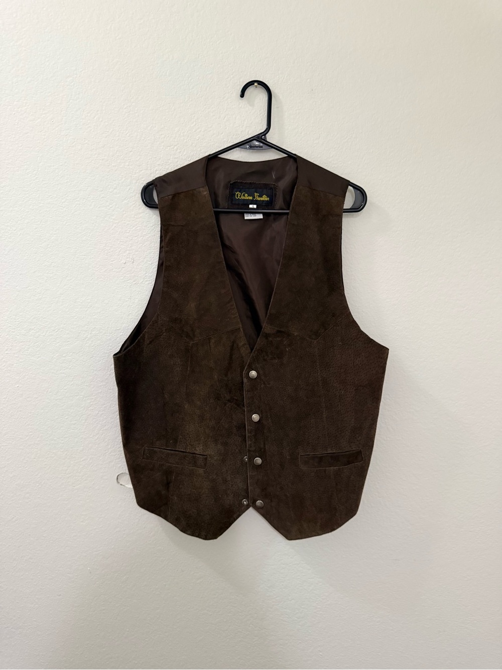 Vintage Western Frontier Men’s Suede Vest
